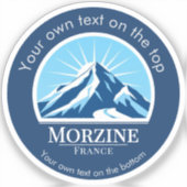 Morzine France ski resort シール (正面)