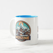 Morzine Ski Mug – アルプ祝スへの愛 ツートーンマグカップ (正面左)
