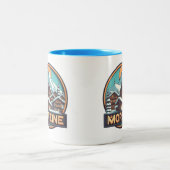 Morzine Ski Mug – アルプ祝スへの愛 ツートーンマグカップ (中央)