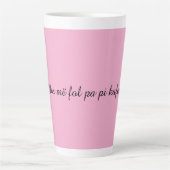 Mos më fol pa pi kafen” Funny Albanian Coffee Mug カフェラテマグ (正面)