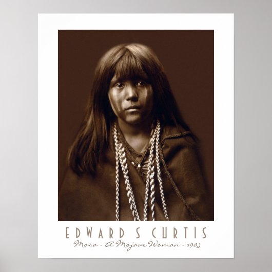 Mosa - A先住民アメリカンMojave Woman - 1903 ポスター (正面)