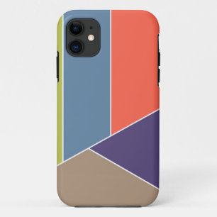 MOSAICストライプ三角形の色I +あなたのアイディア iPhone 11 ケース