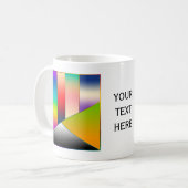 MOSAICストライプ三角形のIIとアイディア コーヒーマグカップ (正面左)