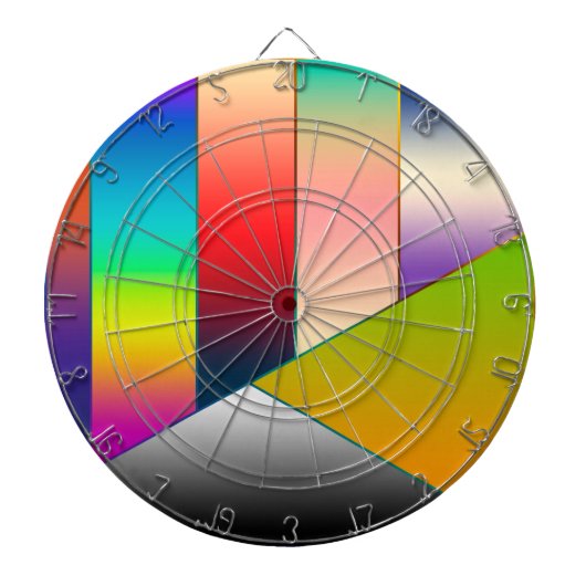 MOSAICストライプ三角形のIIとアイディア ダーツボード (正面)