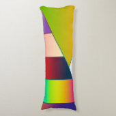 MOSAICストライプ三角形のIIとアイディア ボディピロー (正面縦)