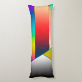 MOSAICストライプ三角形のIIとアイディア ボディピロー (裏面 (縦))