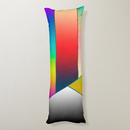 MOSAICストライプ三角形のIIとアイディア ボディピロー (裏面 (縦))