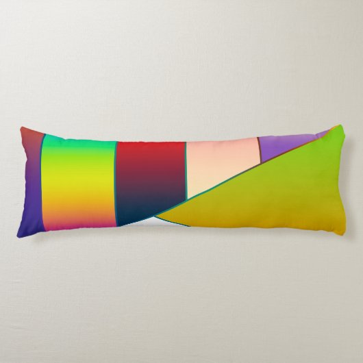 MOSAICストライプ三角形のIIとアイディア ボディピロー (正面)