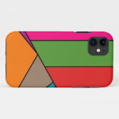 MOSAICストライプ三角形のIII色+アイディア Case-Mate iPhoneケース (裏面(横))