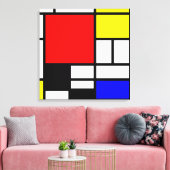 MOSAIC長方形の正方形の色I +あなたのアイディア キャンバスプリント (インサイチュ (リビング))