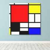 MOSAIC長方形の正方形の色I +あなたのアイディア キャンバスプリント (インサイチュ (ウッドフロア))