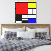 MOSAIC長方形の正方形の色I +あなたのアイディア キャンバスプリント (インサイチュ (寝室))