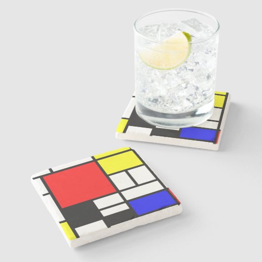 MOSAIC長方形の正方形の色I +あなたのアイディア ストーンコースター (横)