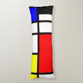 MOSAIC長方形の正方形の色I +あなたのアイディア ボディピロー (裏面 (縦))