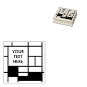 MOSAIC長方形の正方形の色I +あなたのアイディア ラバースタンプ (押印)