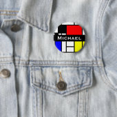 MOSAIC長方形の正方形の色I +あなたのアイディア 缶バッジ (インサイチュ)