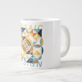 Mosaic Art Pattern ジャンボコーヒーマグカップ (正面右)