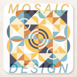 Mosaic Art Pattern スクエアペーパーコースター