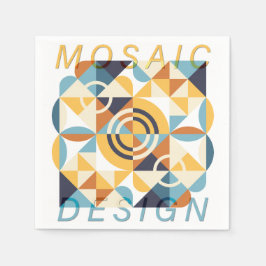 Mosaic Art Pattern スタンダードカクテルナプキン
