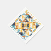 Mosaic Art Pattern スタンダードカクテルナプキン (角)