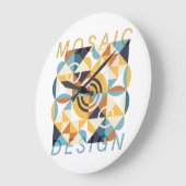 Mosaic Art Pattern ラージ壁時計 (傾斜)