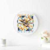 Mosaic Art Pattern ラージ壁時計 (ホーム)