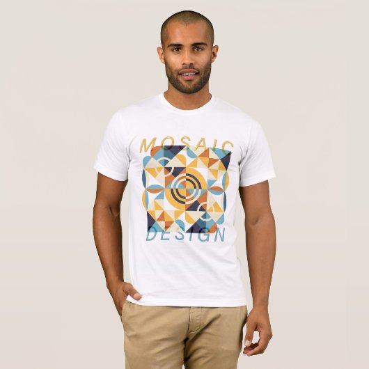 Mosaic Art Pattern Tシャツ (正面フル)