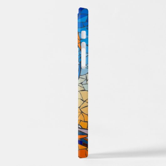 mosaic blue jay gothic halloween phone case iPhoneケース (左側面)