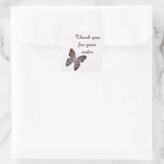 Mosaic Butterflyのご注文ありがとうございます スクエアシール (バッグ)