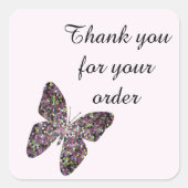 Mosaic Butterflyのご注文ありがとうございます スクエアシール (正面)