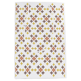 Mosaic Cross Pattern ミディアムペーパーバッグ
