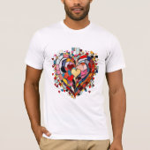 Mosaic Heart of Love Tシャツ (正面)