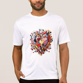 Mosaic Heart of Love Tシャツ