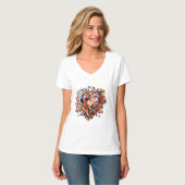 Mosaic Heart of Love Tシャツ (正面フル)