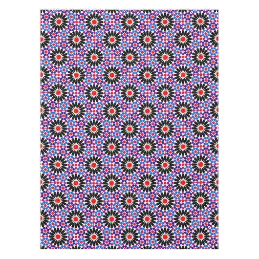 Mosaic Legacy: Andalusian Moroccan Zellige Art テーブルクロス (正面)