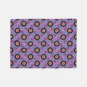 Mosaic Legacy: Andalusian Moroccan Zellige Art フリースブランケット (正面(横))