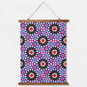 Mosaic Legacy: Andalusian Moroccan Zellige Art 吊り下げ型タペストリー (正面)