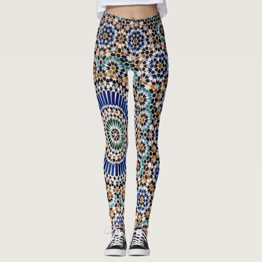 Mosaic Love - Power Yoga Leggings レギンス (正面)