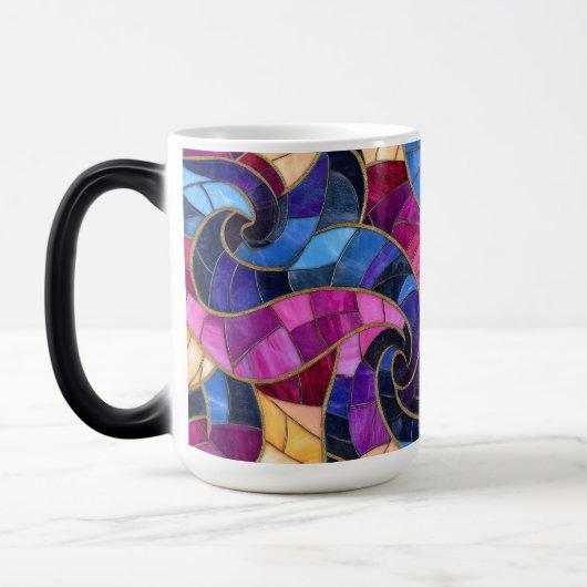 Mosaic Mug Fancy Coffee Mug モーフィングマグカップ (左)