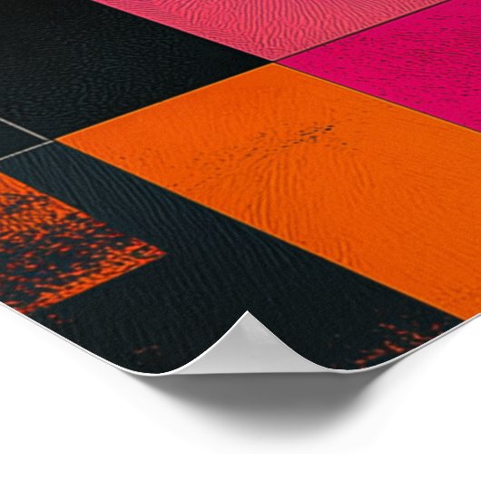 Mosaic of Her Silence — Painterly Blocks ポスター (角)