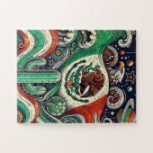 Mosaic of the Mexican flag ジグソーパズル (横)