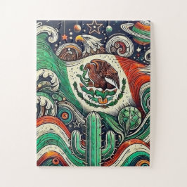 Mosaic of the Mexican flag ジグソーパズル