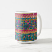 Mosaic pattern mug コーヒーマグカップ (正面右)