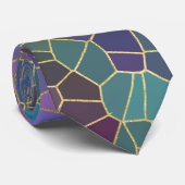Mosaic Pattern of Pink Purple Teal Blue Green Gold ネクタイ (ロール)