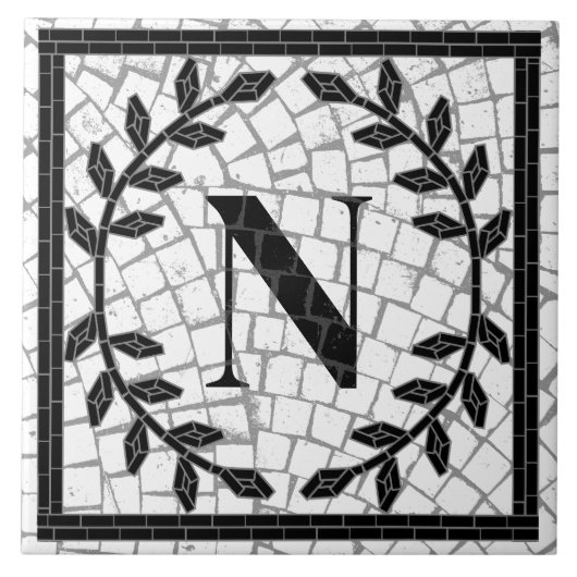 Mosaic Print Monogram タイル (正面)