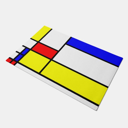 MOSAIC RECTANGLES squaresカラーII +あなたのアイディア ドアマット (アングル)
