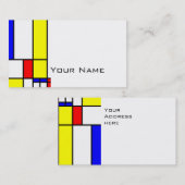 MOSAIC RECTANGLES squaresカラーII +あなたのアイディア 名刺 (正面/裏面)