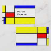 MOSAIC RECTANGLES squaresカラーII +あなたのアイディア 名刺 (正面/裏面)