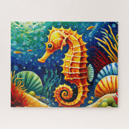Mosaic Seahorse Ocean Life Sea Creature ジグソーパズル