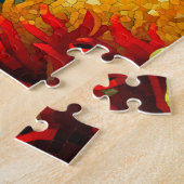 Mosaic Seahorse Ocean Life Sea Creature ジグソーパズル (側面)